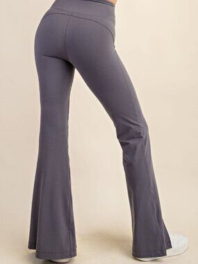 Recycled Butter Front Slit Legging